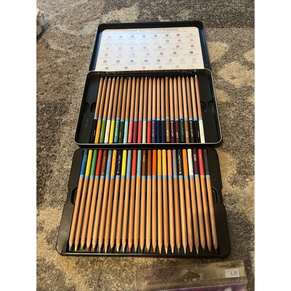 Journey Color Burst Pencils, 48 color Burst Pencils Preowned W/ Case - Picture 3 of 15